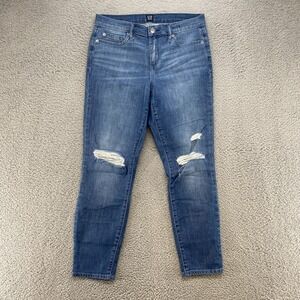 Gap Skinny Jeans Womens Size 29 Mid Rise Medium Wash Cotton Blend Stretch Denim